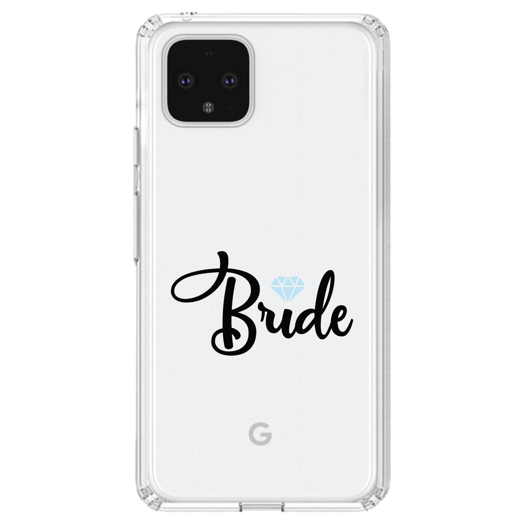 Bride Diamond, Wedding Design Clear Shockproof iPhone Case, view 23