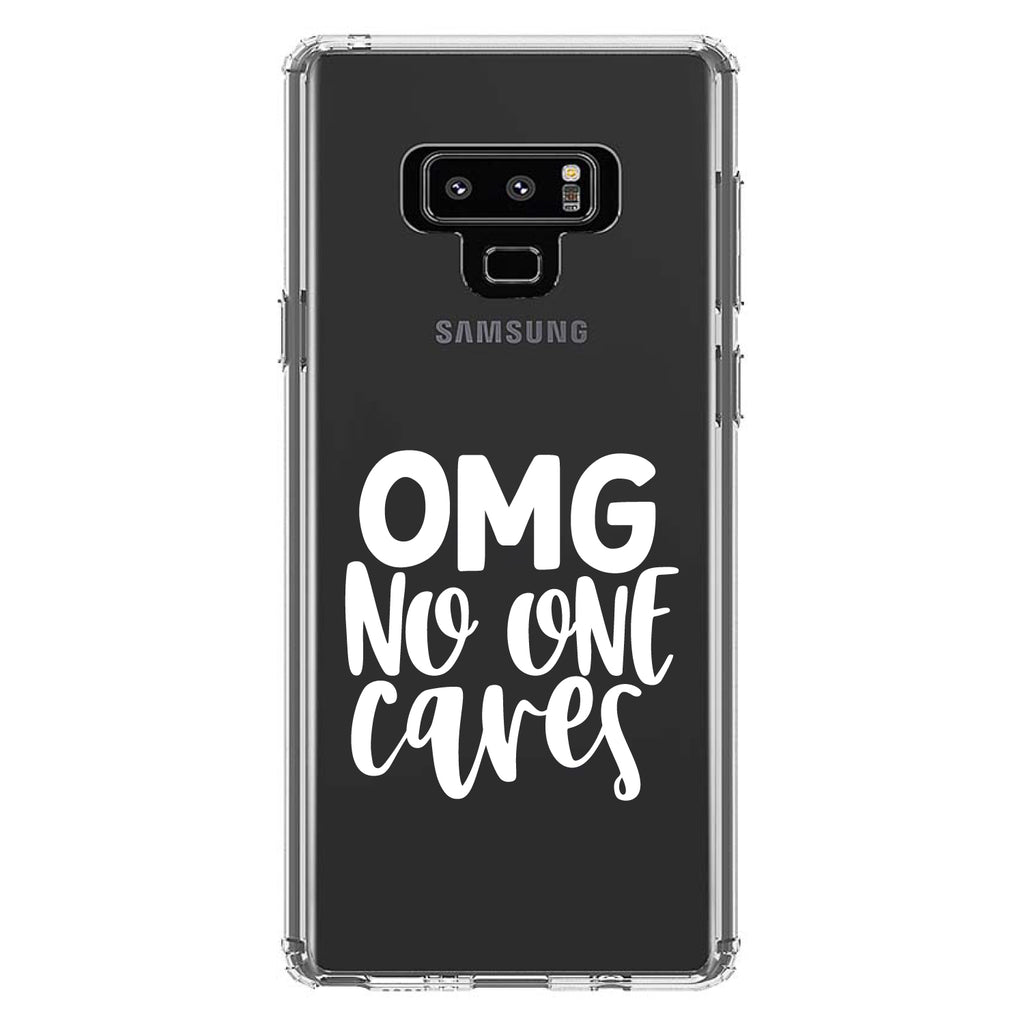 OMG No One Cares, White Clear Shockproof iPhone Case, view 11