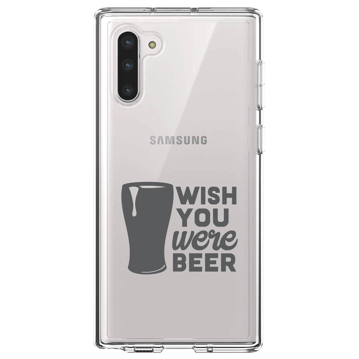 Wish You Were BEER Clear Shockproof iPhone Case, view 9