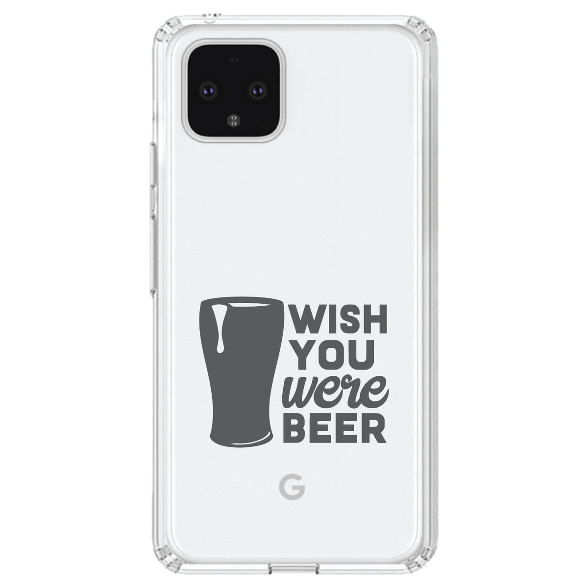 Wish You Were BEER Clear Shockproof iPhone Case, view 23