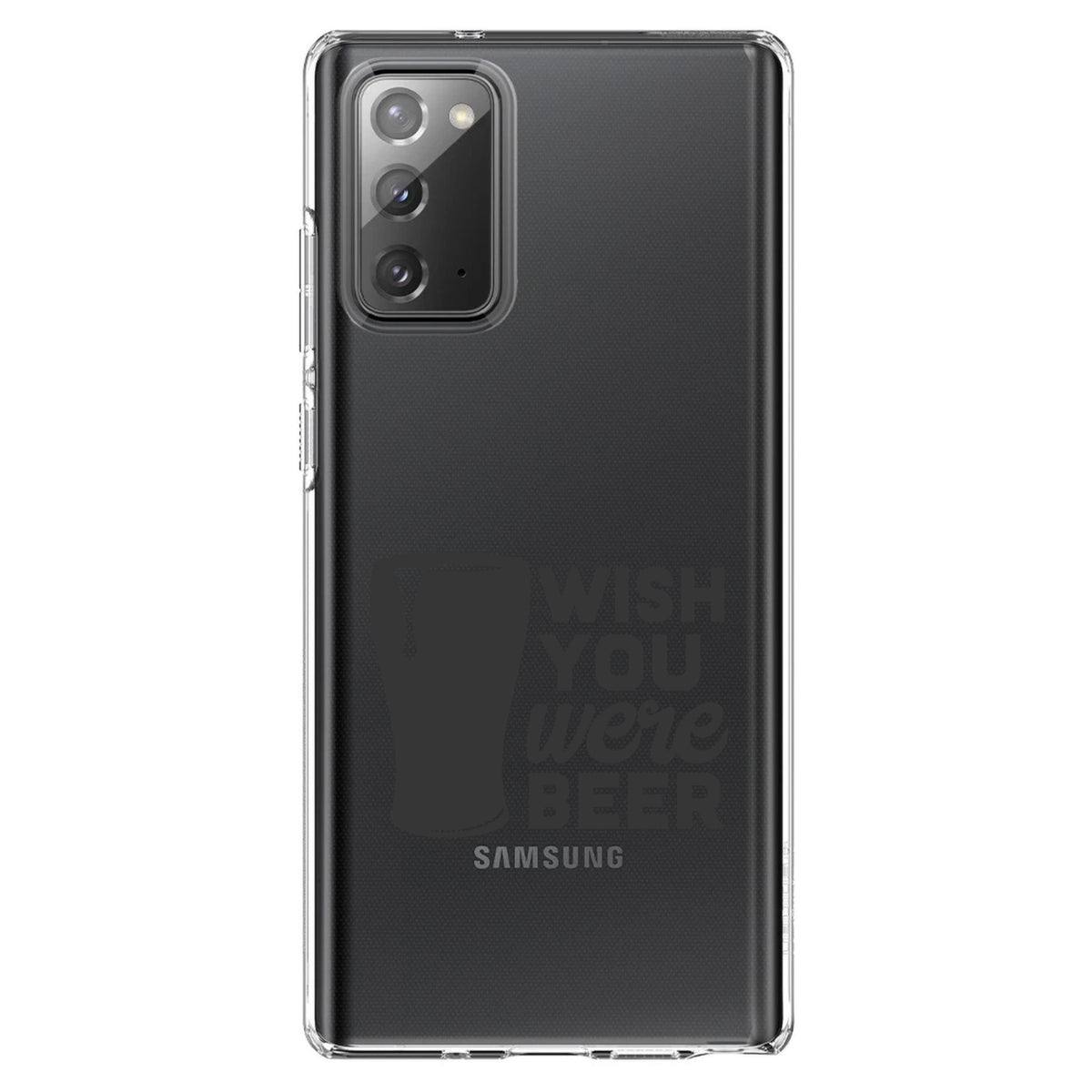 Wish You Were BEER Clear Shockproof iPhone Case, view 7
