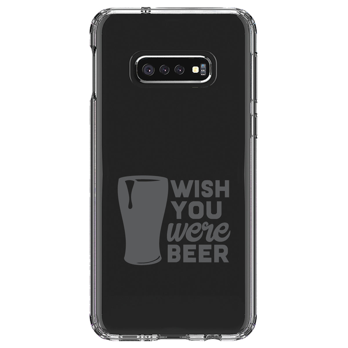 Wish You Were BEER Clear Shockproof iPhone Case, view 18