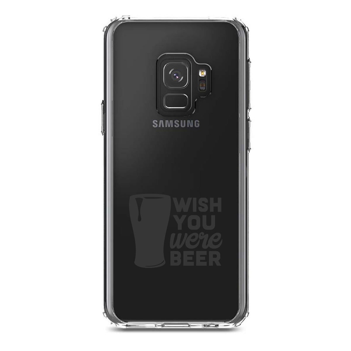 Wish You Were BEER Clear Shockproof iPhone Case, view 19