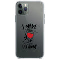 I Make POUR Decisions, Wine Clear Shockproof iPhone Case