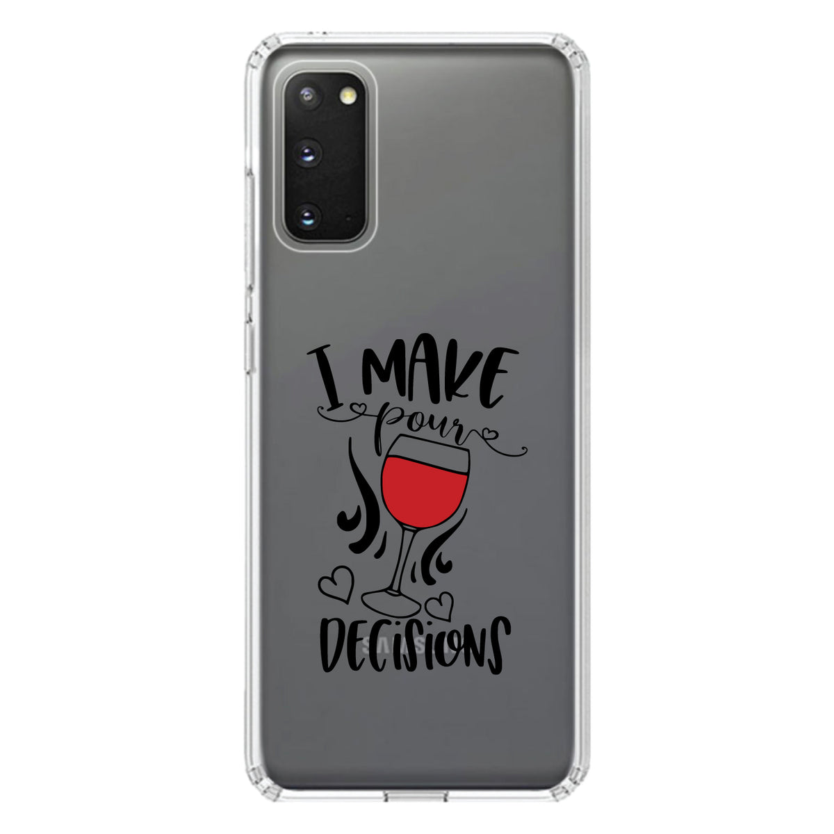 I Make POUR Decisions, Wine Clear Shockproof iPhone Case, view 15