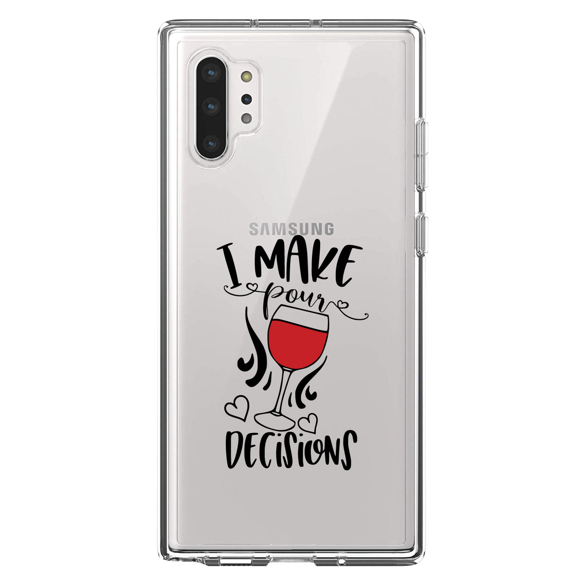 I Make POUR Decisions, Wine Clear Shockproof iPhone Case, view 10