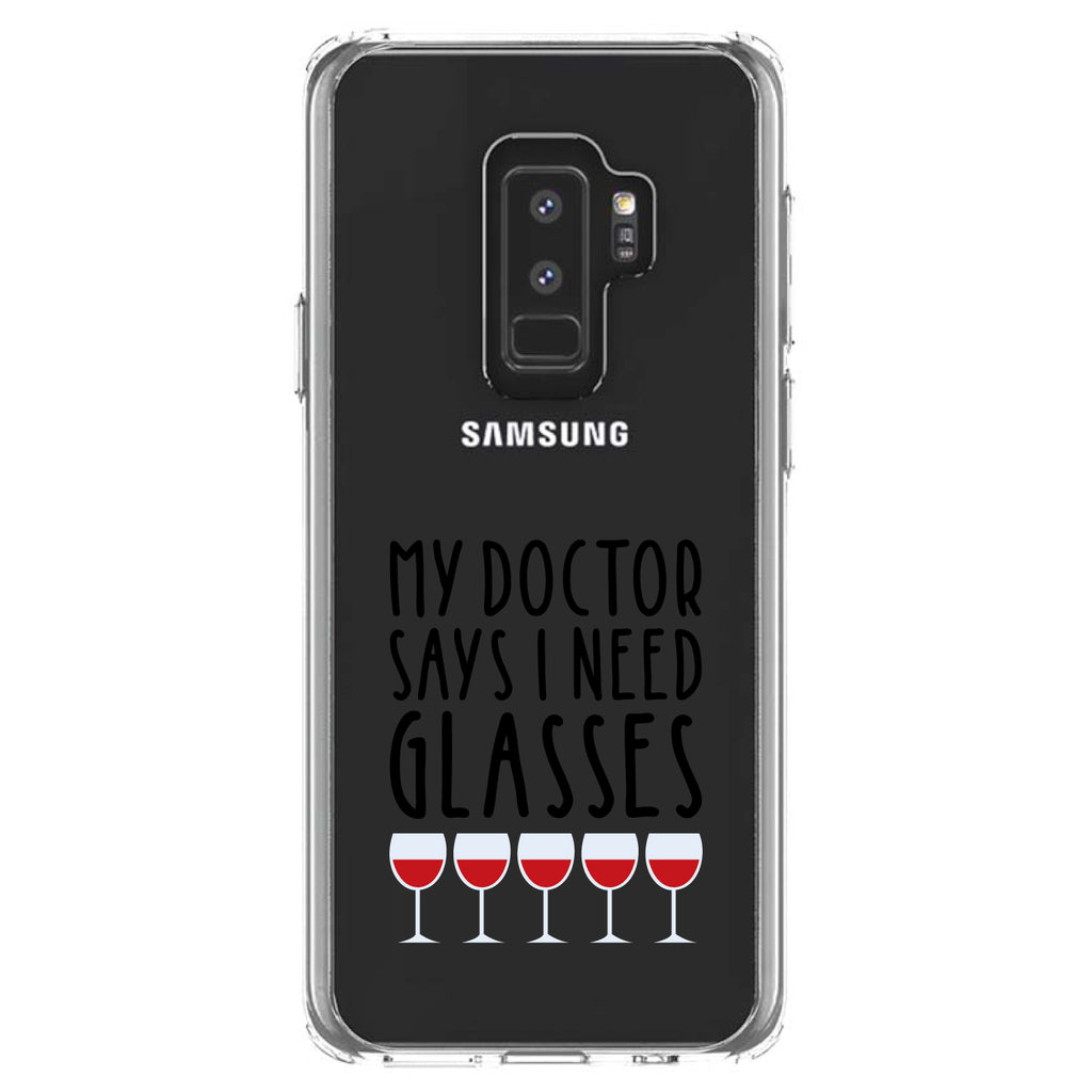 My Doctors Says I Need Glasses, Wine Clear Shockproof iPhone Case, view 20