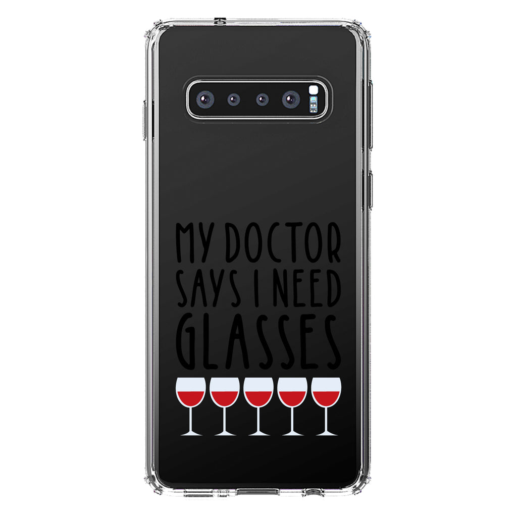 My Doctors Says I Need Glasses, Wine Clear Shockproof iPhone Case, view 17