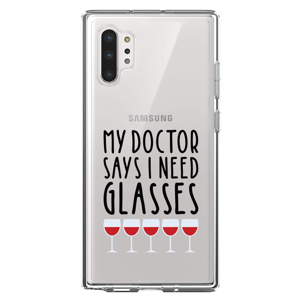 My Doctors Says I Need Glasses, Wine Clear Shockproof iPhone Case, view 10
