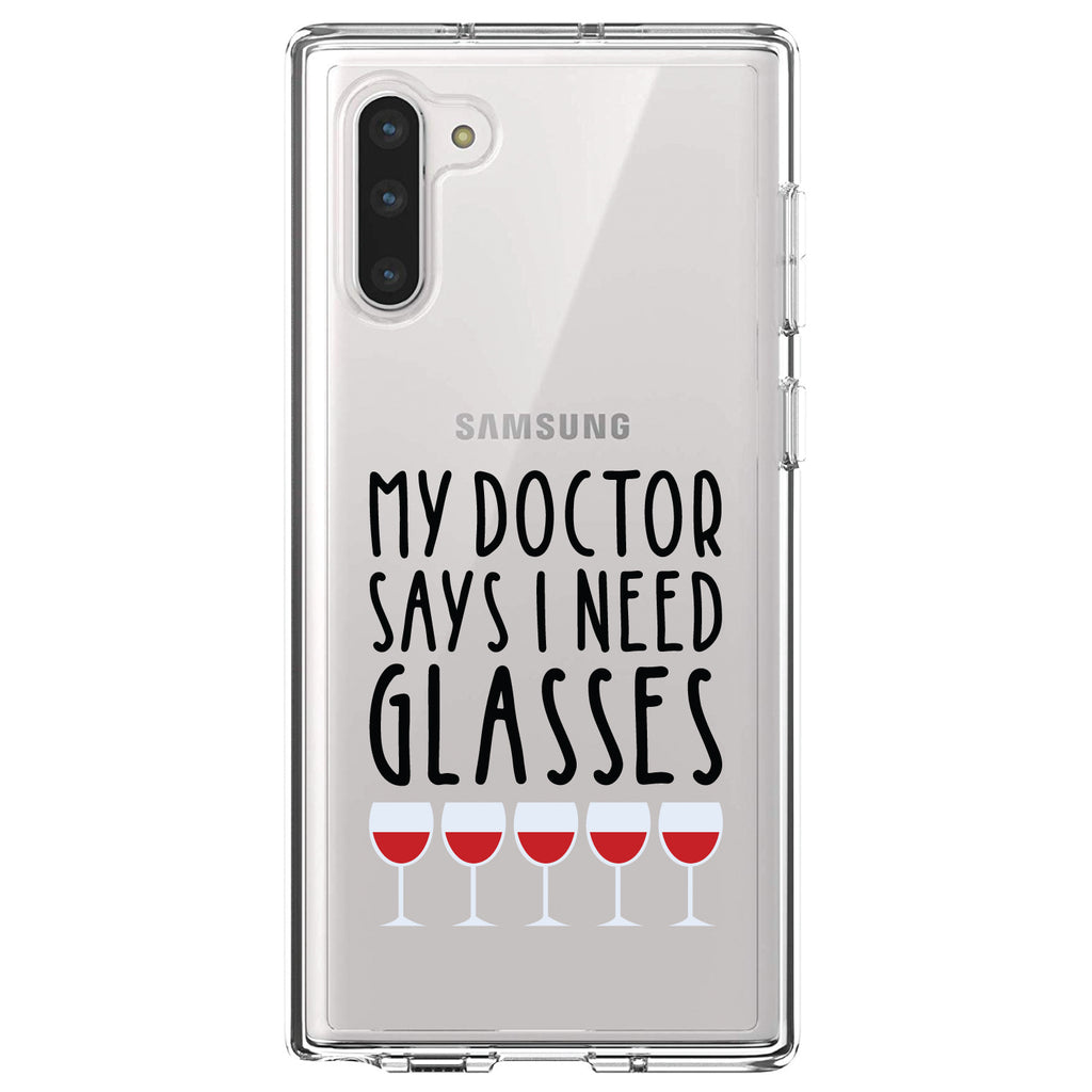 My Doctors Says I Need Glasses, Wine Clear Shockproof iPhone Case, view 9