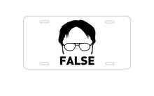 DistinctInk Custom Aluminum Decorative Vanity Front License Plate - Dwight Silhouette - FALSE