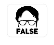 DistinctInk Custom Foam Rubber Mouse Pad - 1/4" Thick - Dwight Silhouette - FALSE