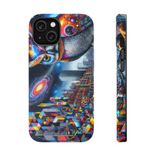 DistinctInk Tough Case for Apple iPhone, Compatible with MagSafe Charging - "Spectrum of Dreams: Vibrant Street Art Masterpiece"