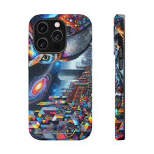 DistinctInk Tough Case for Apple iPhone, Compatible with MagSafe Charging - "Spectrum of Dreams: Vibrant Street Art Masterpiece"
