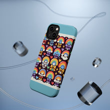 DistinctInk Tough Case for Apple iPhone, Compatible with MagSafe Charging - "Whimsical Rainbow Delight: A Vibrant Pattern"