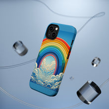 DistinctInk Tough Case for Apple iPhone, Compatible with MagSafe Charging - "Vibrant and Playful: A Rainbow Wonderland"