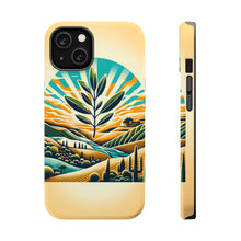 DistinctInk Tough Case for Apple iPhone, Compatible with MagSafe Charging - "Harmony in Israel's Golden Horizon"