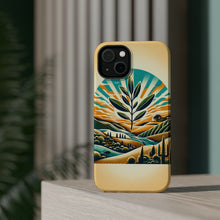 DistinctInk Tough Case for Apple iPhone, Compatible with MagSafe Charging - "Harmony in Israel's Golden Horizon"