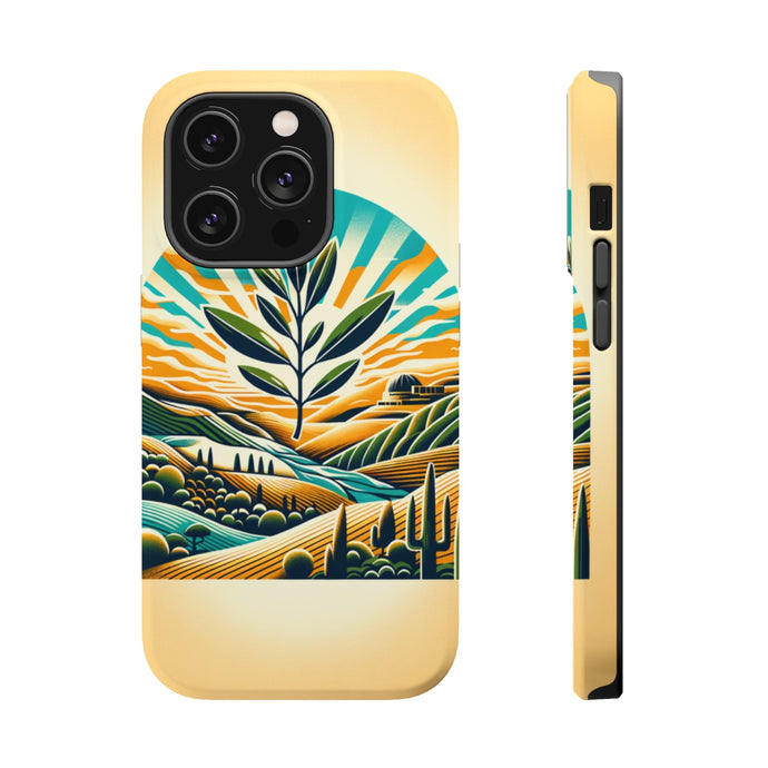 DistinctInk Tough Case for Apple iPhone, Compatible with MagSafe Charging - 