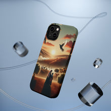 DistinctInk Tough Case for Apple iPhone, Compatible with MagSafe Charging - "Harmonious Serenity: A Symbol of Peace for Palestinians"