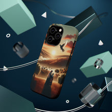 DistinctInk Tough Case for Apple iPhone, Compatible with MagSafe Charging - "Harmonious Serenity: A Symbol of Peace for Palestinians"