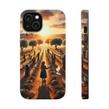 DistinctInk Tough Case for Apple iPhone, Compatible with MagSafe Charging - "Harmony Through Unity: Planting Olive Trees"
