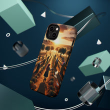 DistinctInk Tough Case for Apple iPhone, Compatible with MagSafe Charging - "Harmony Through Unity: Planting Olive Trees"