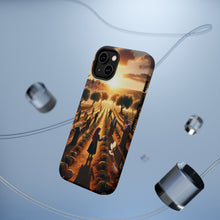 DistinctInk Tough Case for Apple iPhone, Compatible with MagSafe Charging - "Harmony Through Unity: Planting Olive Trees"