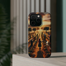 DistinctInk Tough Case for Apple iPhone, Compatible with MagSafe Charging - "Harmony Through Unity: Planting Olive Trees"