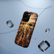 DistinctInk Tough Case for Apple iPhone, Compatible with MagSafe Charging - "Harmony Through Unity: Planting Olive Trees"