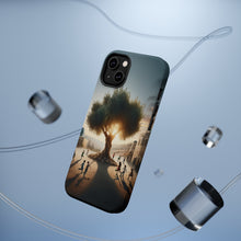 DistinctInk Tough Case for Apple iPhone, Compatible with MagSafe Charging - "Harmony Under the Olive Tree: A Peaceful Palestine"