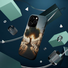 DistinctInk Tough Case for Apple iPhone, Compatible with MagSafe Charging - "Harmony Under the Olive Tree: A Peaceful Palestine"