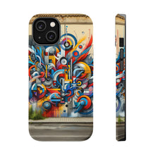 DistinctInk Tough Case for Apple iPhone, Compatible with MagSafe Charging - "Colorful Streets: A Vibrant Expression of Urban Art"