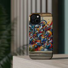 DistinctInk Tough Case for Apple iPhone, Compatible with MagSafe Charging - "Colorful Streets: A Vibrant Expression of Urban Art"