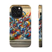 DistinctInk Tough Case for Apple iPhone, Compatible with MagSafe Charging - "Colorful Streets: A Vibrant Expression of Urban Art"