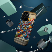 DistinctInk Tough Case for Apple iPhone, Compatible with MagSafe Charging - "Colorful Streets: A Vibrant Expression of Urban Art"