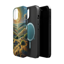 DistinctInk Tough Case for Apple iPhone, Compatible with MagSafe Charging - "Harmonious Unity: Serene Landscape with Peace"