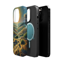 DistinctInk Tough Case for Apple iPhone, Compatible with MagSafe Charging - "Harmonious Unity: Serene Landscape with Peace"