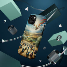 DistinctInk Tough Case for Apple iPhone, Compatible with MagSafe Charging - "Amygdala: Basking in Middle-Eastern Tranquility"