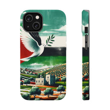 DistinctInk Tough Case for Apple iPhone, Compatible with MagSafe Charging - "Harmonious Palestinian Landscapes: A Symbolic Representation"