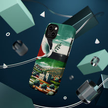 DistinctInk Tough Case for Apple iPhone, Compatible with MagSafe Charging - "Harmonious Palestinian Landscapes: A Symbolic Representation"