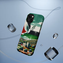 DistinctInk Tough Case for Apple iPhone, Compatible with MagSafe Charging - "Harmonious Palestinian Landscapes: A Symbolic Representation"