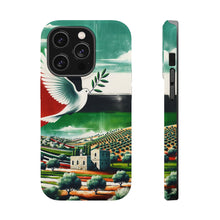 DistinctInk Tough Case for Apple iPhone, Compatible with MagSafe Charging - "Harmonious Palestinian Landscapes: A Symbolic Representation"