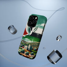 DistinctInk Tough Case for Apple iPhone, Compatible with MagSafe Charging - "Harmonious Palestinian Landscapes: A Symbolic Representation"