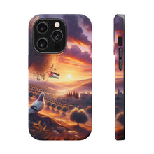 DistinctInk Tough Case for Apple iPhone, Compatible with MagSafe Charging - "Serenity and Hope: A Palestinian Sunset"