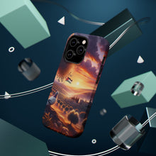 DistinctInk Tough Case for Apple iPhone, Compatible with MagSafe Charging - "Serenity and Hope: A Palestinian Sunset"