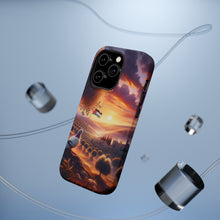 DistinctInk Tough Case for Apple iPhone, Compatible with MagSafe Charging - "Serenity and Hope: A Palestinian Sunset"