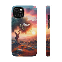 DistinctInk Tough Case for Apple iPhone, Compatible with MagSafe Charging - "Symbolic Serenity: Middle Eastern Landscape of Peace"