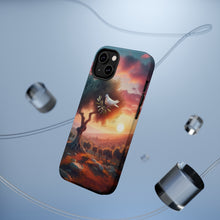 DistinctInk Tough Case for Apple iPhone, Compatible with MagSafe Charging - "Symbolic Serenity: Middle Eastern Landscape of Peace"