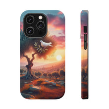 DistinctInk Tough Case for Apple iPhone, Compatible with MagSafe Charging - "Symbolic Serenity: Middle Eastern Landscape of Peace"
